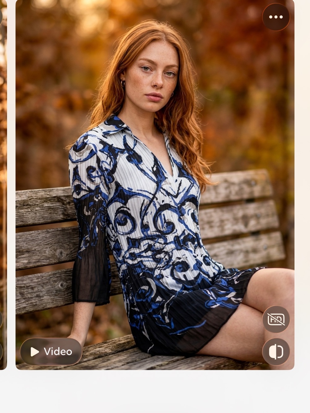 Alfani Black & Blue Swirl Print Button-Front Women’s Blouse